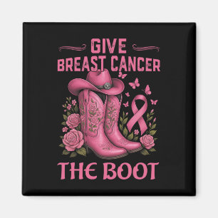 Geef borstkanker de Boot Cowgirl Cancer Awarene Magneet