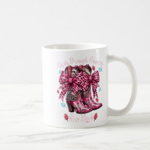 Geef Borstkanker De Laars Nk Cowgirl Western T-shi Koffiemok