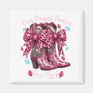 Geef Borstkanker De Laars Nk Cowgirl Western T-shi Magneet