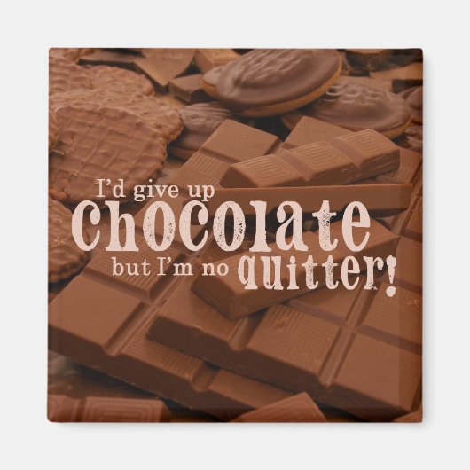 Geef chocolademagneet op magneet (Voorkant)