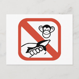 Geef de aap geen voer (2) briefkaart