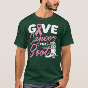 Geef de Boot Warrior Boot Pink Ribbon Vrouwen 2 T-shirt