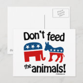 Geef de dieren geen voer - briefkaart (Voorkant / Achterkant)