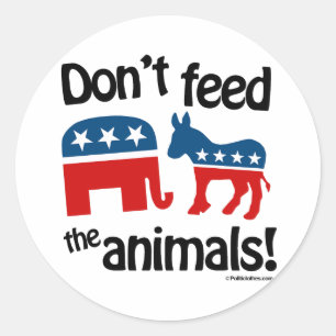 Geef de Dieren Geen Voer - Ronde Sticker