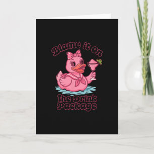 Geef de drankpakket cruise vakantie drank de schul kaart