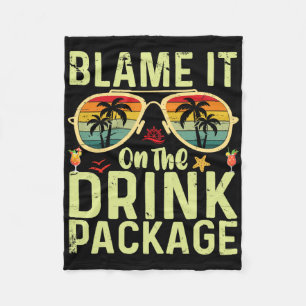 Geef de drankpakket de schuld Grappige verjaardag Fleece Deken