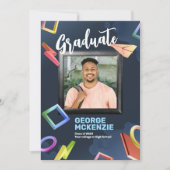 Geef de fancy aankondiging van het donkere afstude (Voorkant)