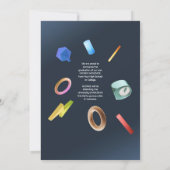 Geef de fancy aankondiging van het donkere afstude (Achterkant)