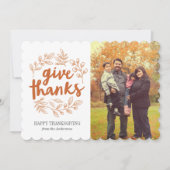 Geef de Fotokaart van het Manuscript van Bedankt Kaart (Voorkant)