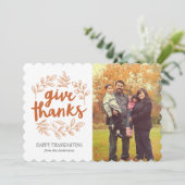 Geef de Fotokaart van het Manuscript van Bedankt Kaart (Staand voorkant)