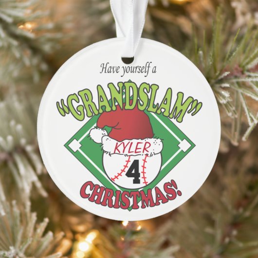 Geef de Grote Slam ⚾ de Kerstmis aan Ornament (Boom)
