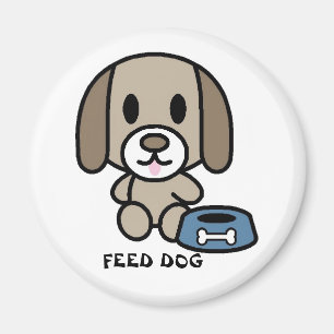 Geef de hond het voer! magneet