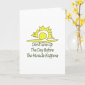 Geef de Kaart niet op (Gele Bloem)