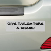 Geef de kleermakers een rem! bumpersticker (Op auto)