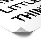 GEEF DE KLEINE DINGEN. POSTER (Hoek)