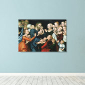 Geef de kleine kinderen het leven, 1538 canvas afdruk (Insitu (Houten vloer))
