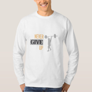 Geef de lange hoes nooit op t-shirt