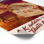 Geef de munitie door poster (Hoek)