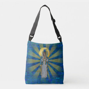 Geef de naam Maagd Mary aan met Halo Crossbody Tas