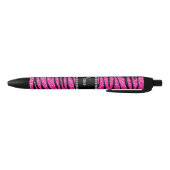 Geef de naam neon hot roze glitter zebra aan zwarte inkt pen (Bodem)