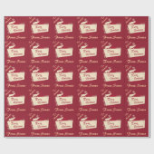 Geef de naam Roodrendierrendierrendiertje van Sant Cadeaupapier (Vlak)