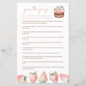 Geef de prijs bessen zoete baby shower spel (Voorkant)