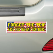 Geef de Tar en de Feathers. Bumpersticker (Op auto)