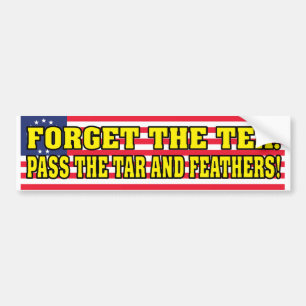 Geef de teer en veren! bumpersticker