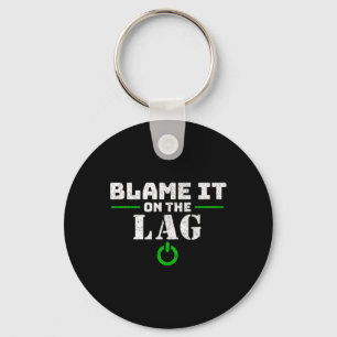 Geef de vertraging de schuld Cadeau voor gamers Fu Sleutelhanger