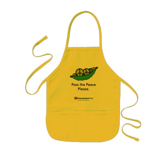 Geef de vrede alstublieft - Baby Apron Kinder Schort (Voorkant)