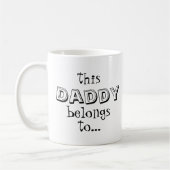 Geef deze papa... Aangepaste namen Koffiemok (Links)
