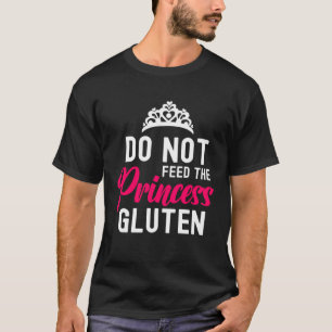 Geef deze prinses geen glutenallergie coeliakie D T-shirt