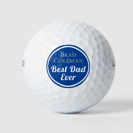 Geef dit cadeau! Best papa aangepaste golfballen (Voorkant)