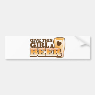 Geef dit meisje een Bier ND Bumpersticker