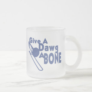 Geef een Dawg een bot Matglas Koffiemok
