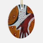 Geef een handversiering keramisch ornament (Rechts)