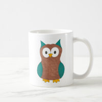 Geef een HOOT Cartoon Owl Bird Eyes Mok