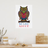 GEEF EEN HOOT - Poster voor school / overal (Keuken)