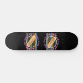 Geef één kaartje toe - aan de 80's skateboard (Horizontaal)