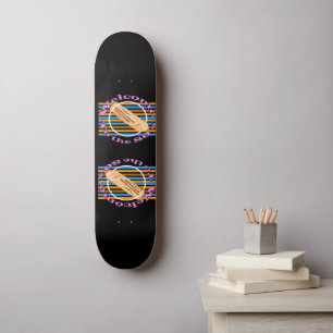 Geef één kaartje toe - aan de 80's skateboard