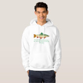 Geef een man een vis en hij eet een dag... hoodie (Voorkant volledig)