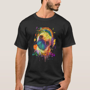 Geef een Pug een knuffel Nederlandse Bulldog Reddi T-shirt