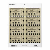 Geef één sparen de Datum toe Etiket (Full Sheet)