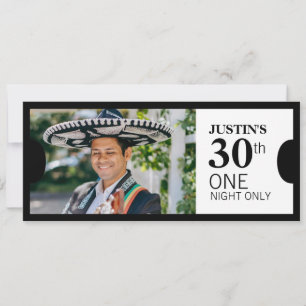 Geef één VIP 30e verjaardagsfeestfoto uit Kaart