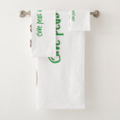 Geef erwten een kans bad handdoek (Insitu)