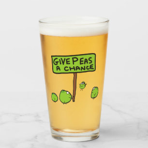 Geef erwten een kans glas