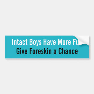 Geef Foreskin een kans Bumpersticker