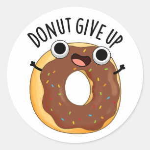 Geef Funny Food Pun op Ronde Sticker