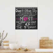 Geef geen Chalkboard Poster op (Keuken)