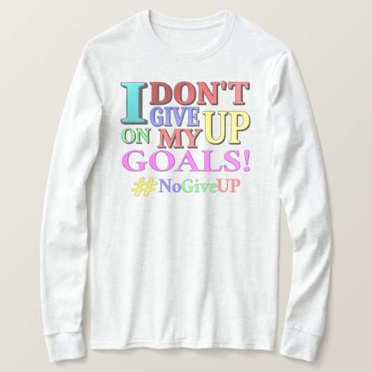 "GEEF GEEN DOELEN" Kutvormig ontwerp. Bestel nu T-shirt (Design voorkant)